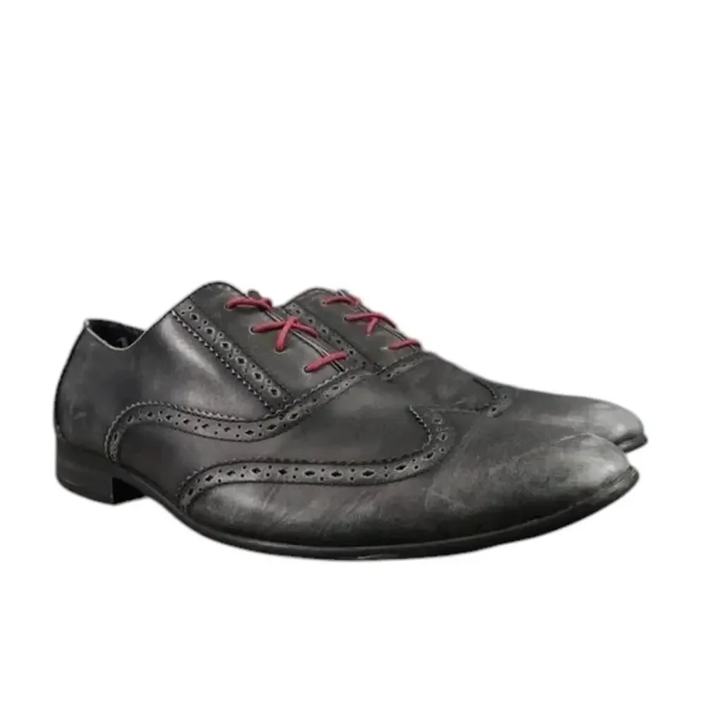 Original Penguin Shoes Mens 13 Oxfords Wingtip Leather Formal Distressed Classic